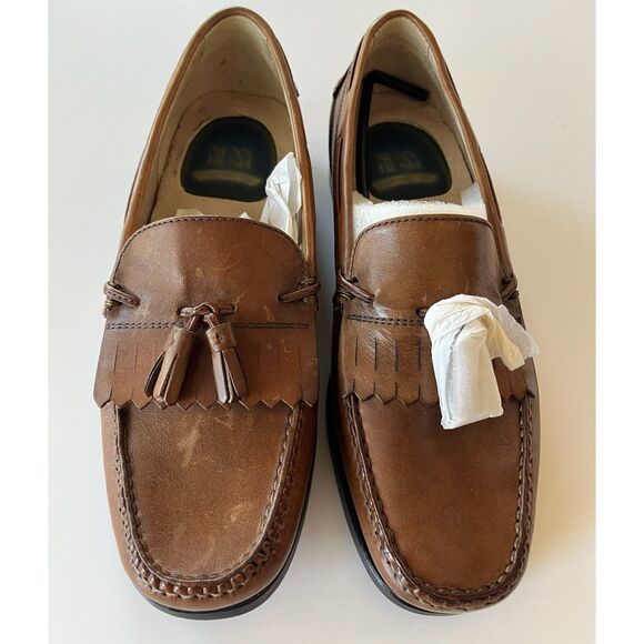 Nunn Bush Men’s Comfort Gel Brown Leather Tassel Slip On Loafer Shoe Size 8M - Picture 2 of 9
